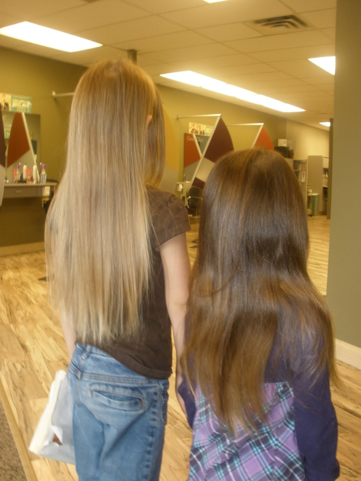 just showing up Locks of Love