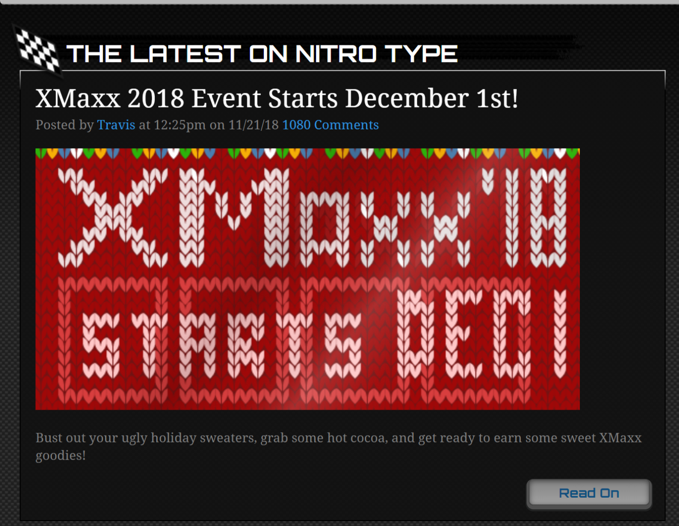 Nitro Type History/ Information on Events - Frosty Bandits Gaming