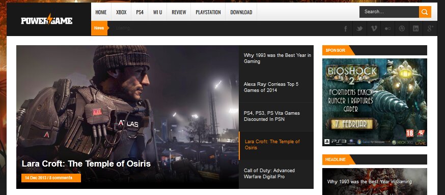 PowerGame Responsive Blogger Template PowerGame Responsive Blogger Template