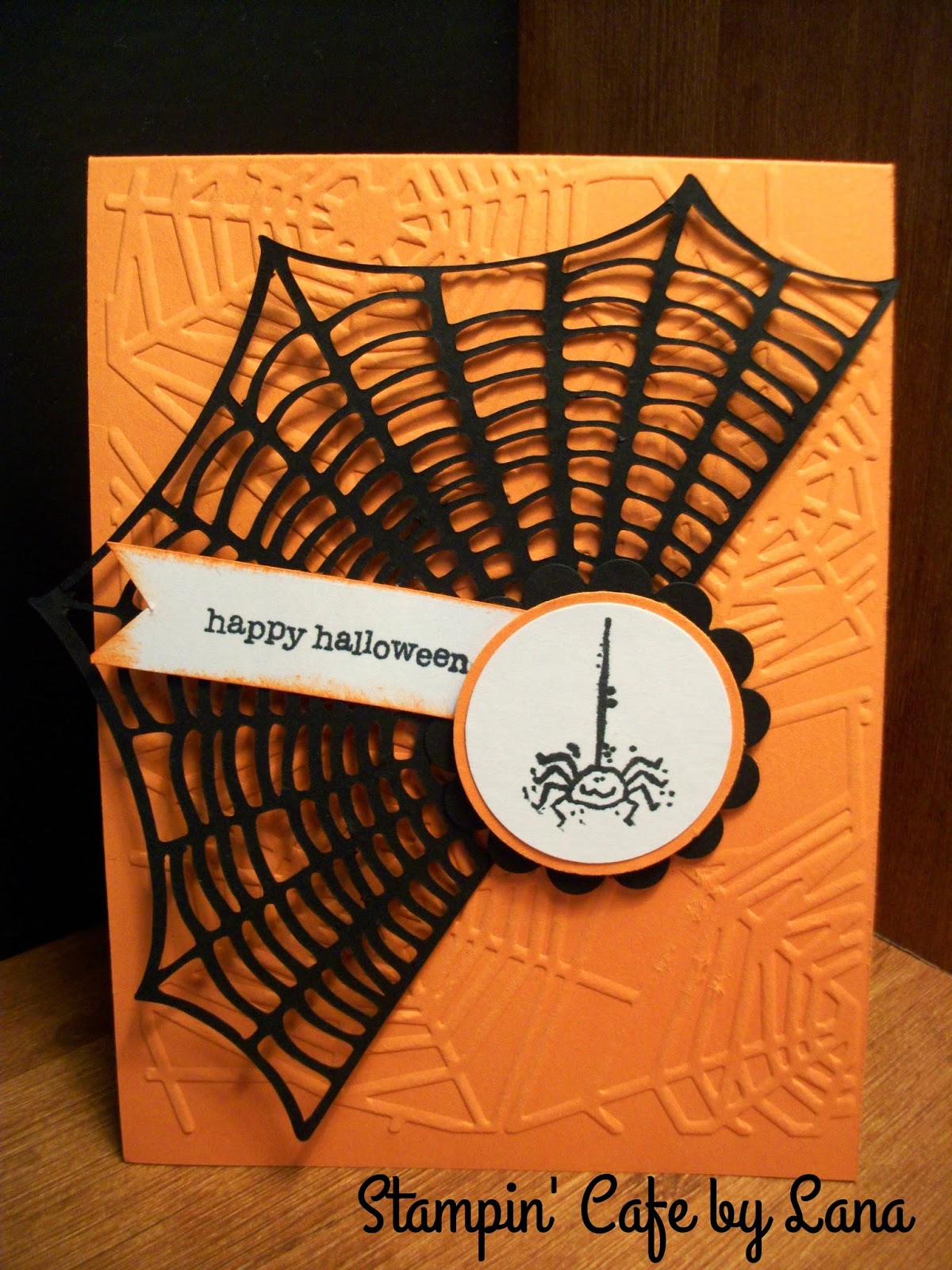 Stampin' Cafe by Lana Spider  Halloween Card