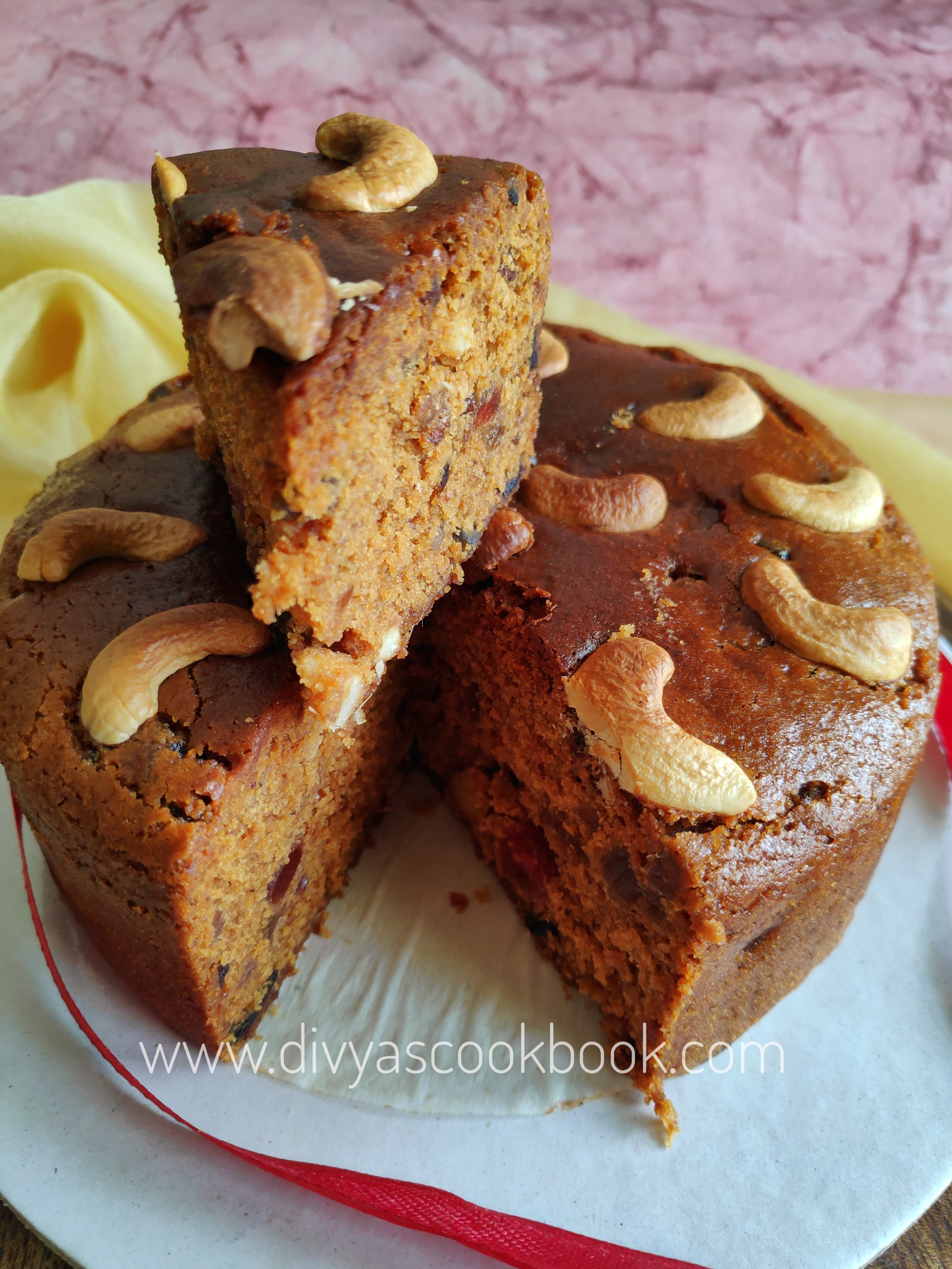 Easycooking Eggless Christmas Fruit Cake Kerala Plum Cake Eggless