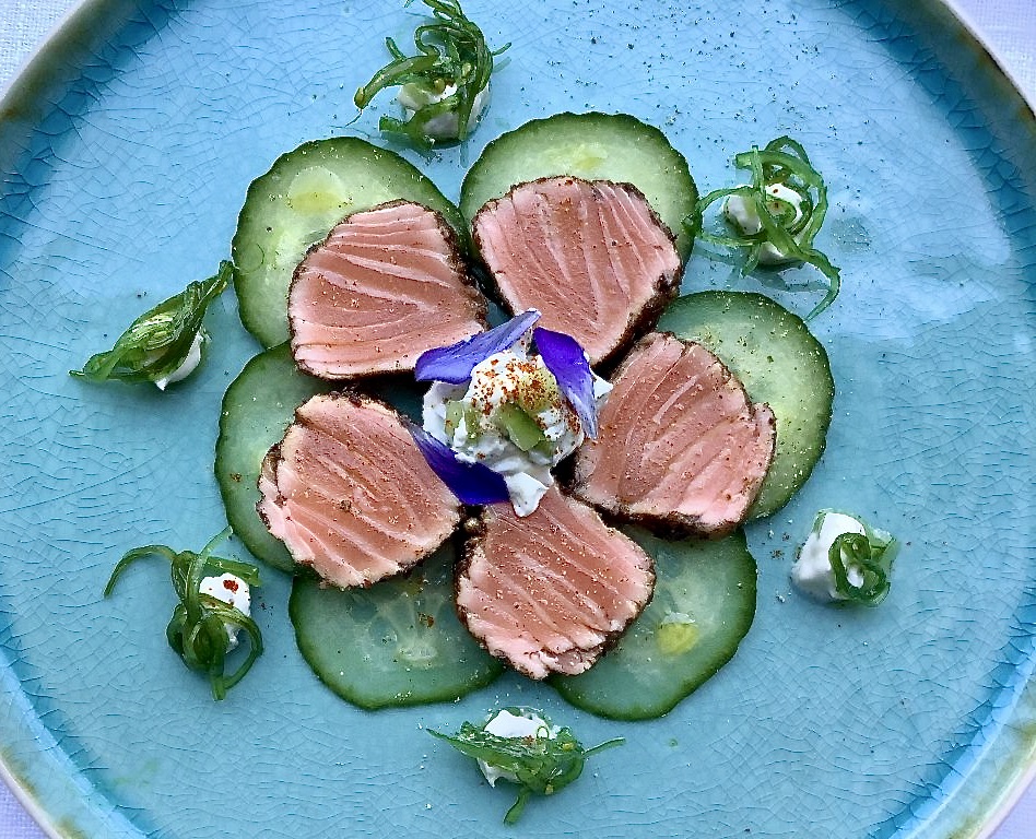 Garam Masala salmon tataki Recipe