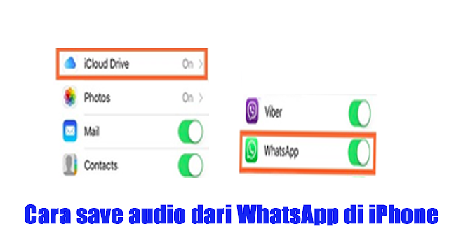 cara menyimpan pesan audio dari WhatsApp di iPhone