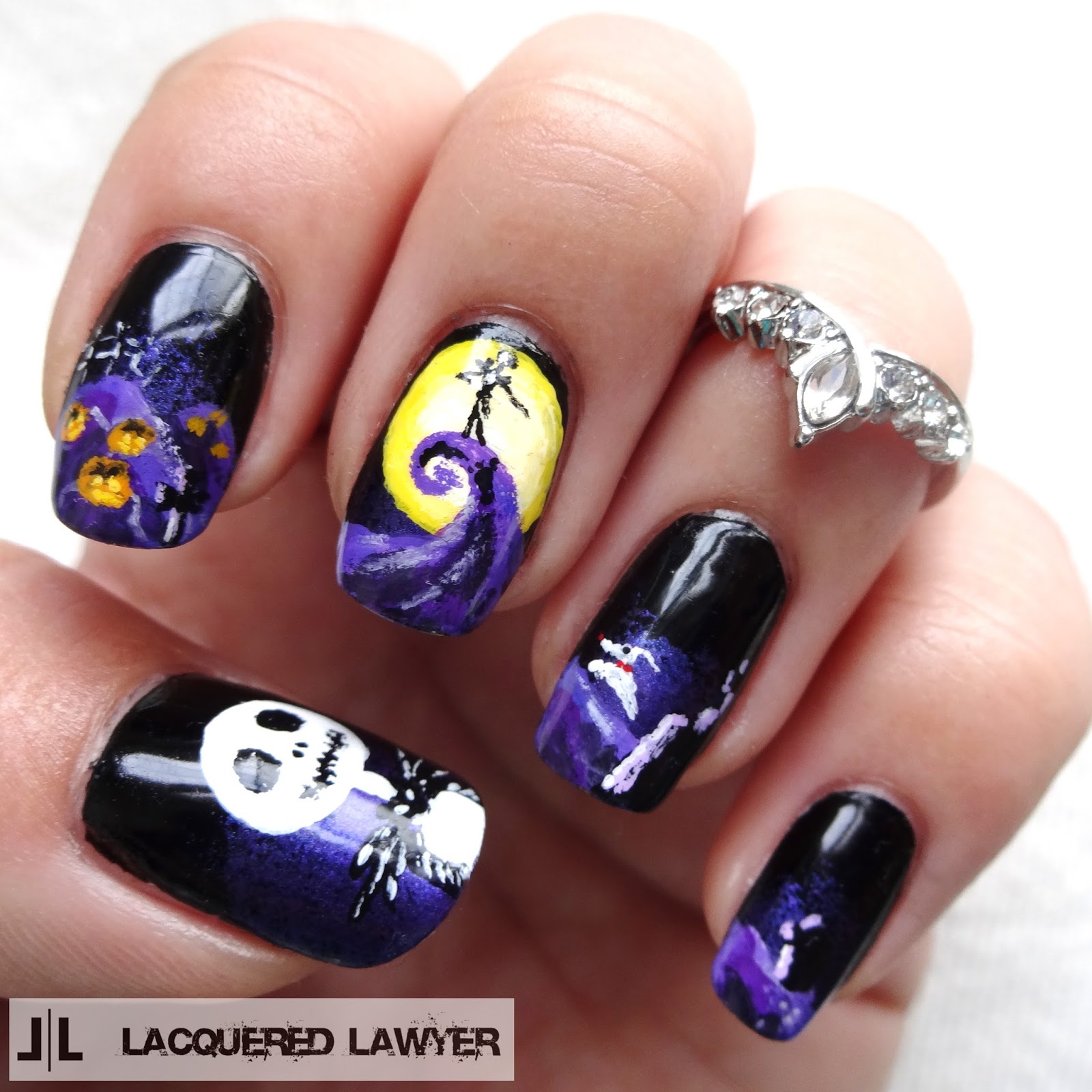 Lacquered Lawyer Nail Art Blog The Nightmare Before Christmas