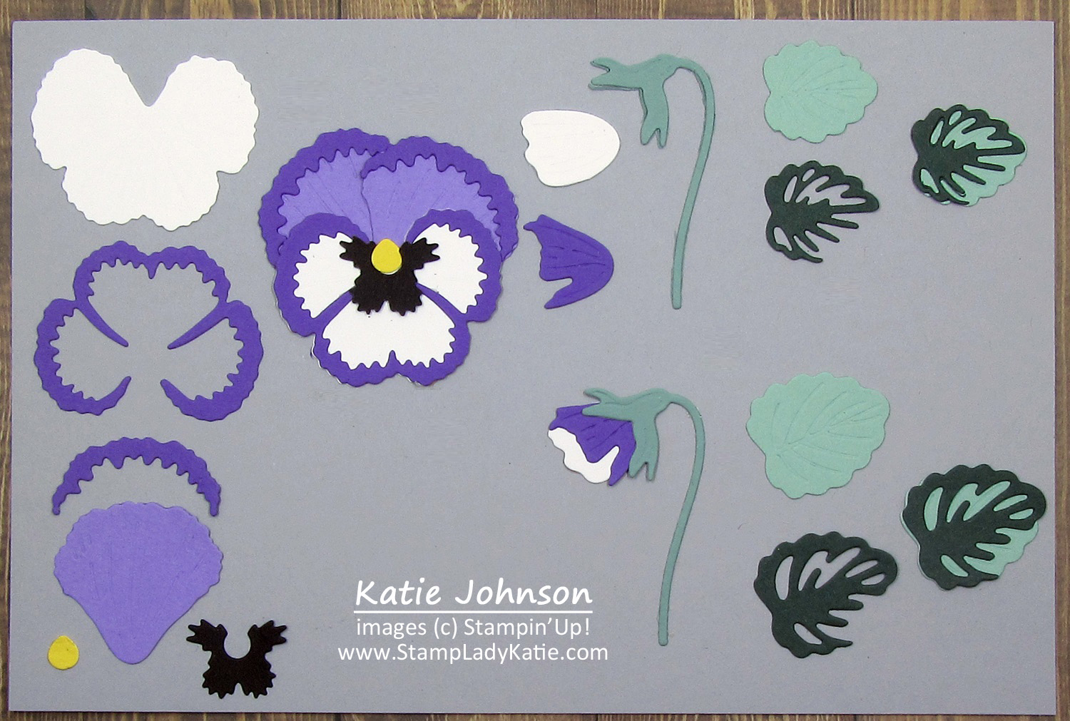 Ornate Embossed Layered Pansy Dies