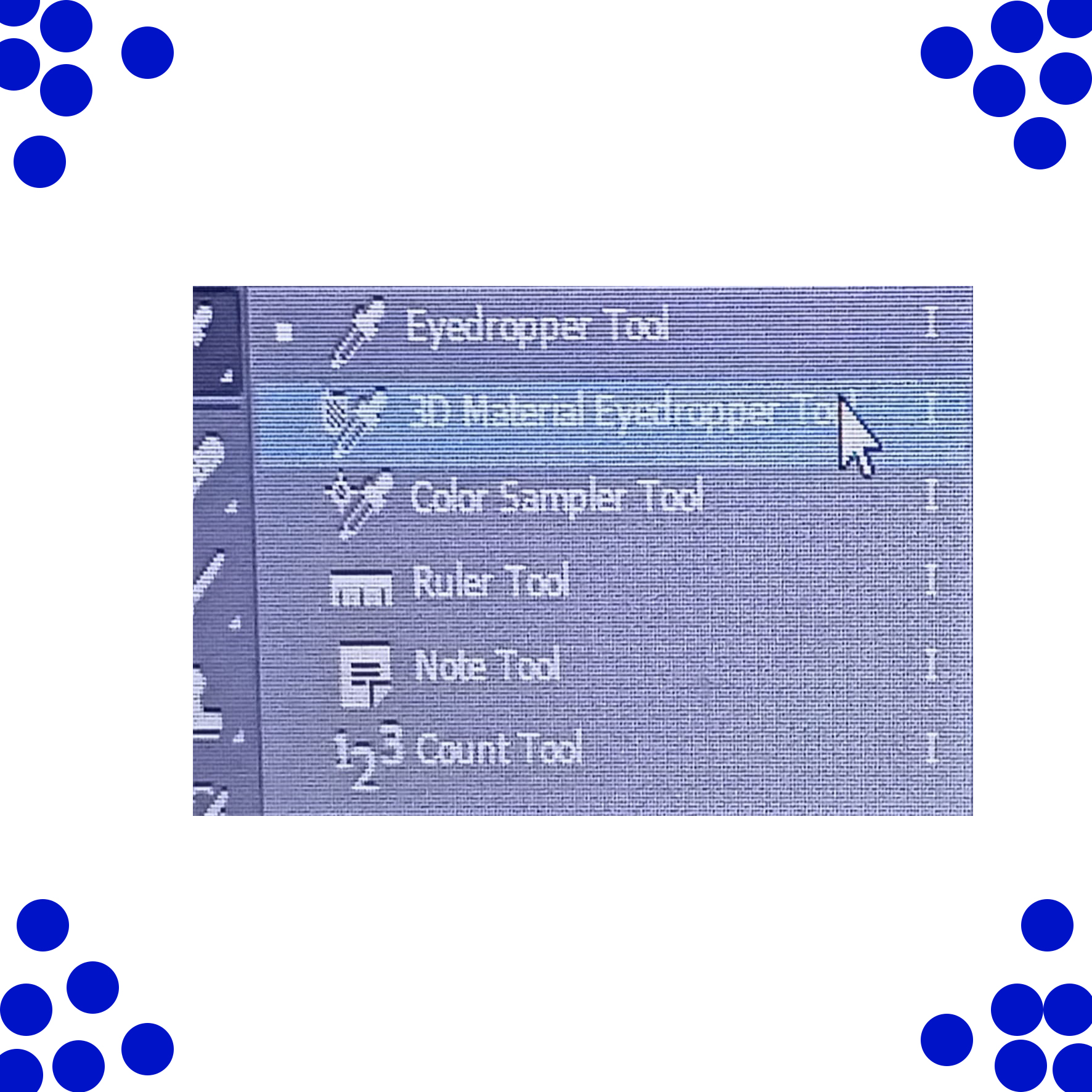3D material drop tool