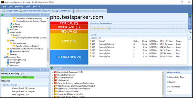  Netsparker  اداة فحص المواقع 