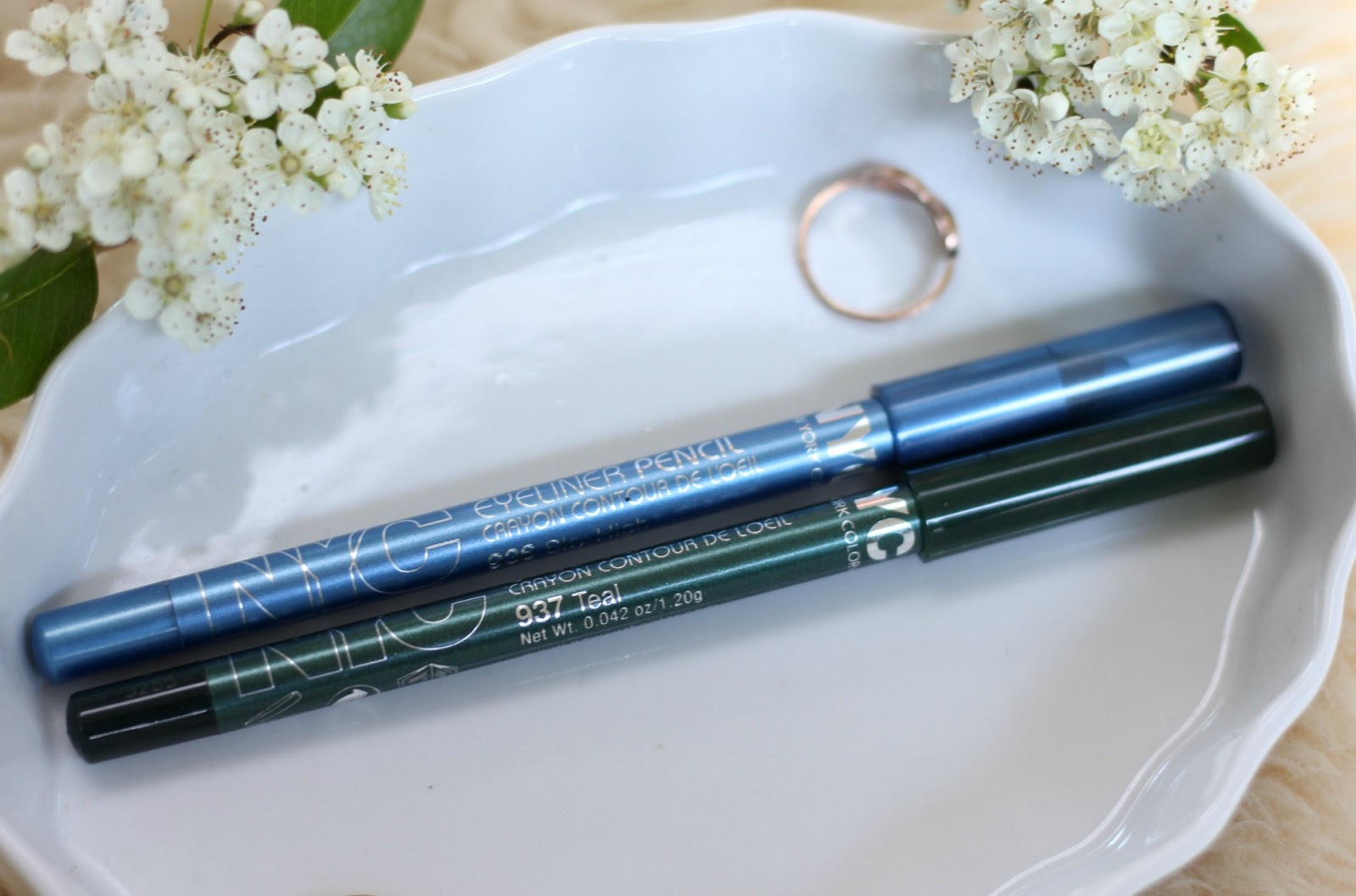 NYC Waterproof Eyeliner Pencil (Sky High & Teal) Review — Raincouver Beauty