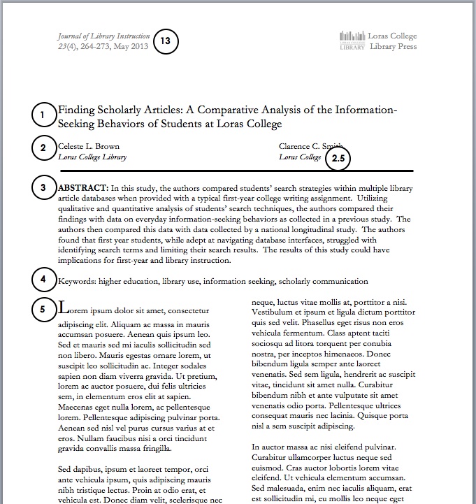 journal article with literature review