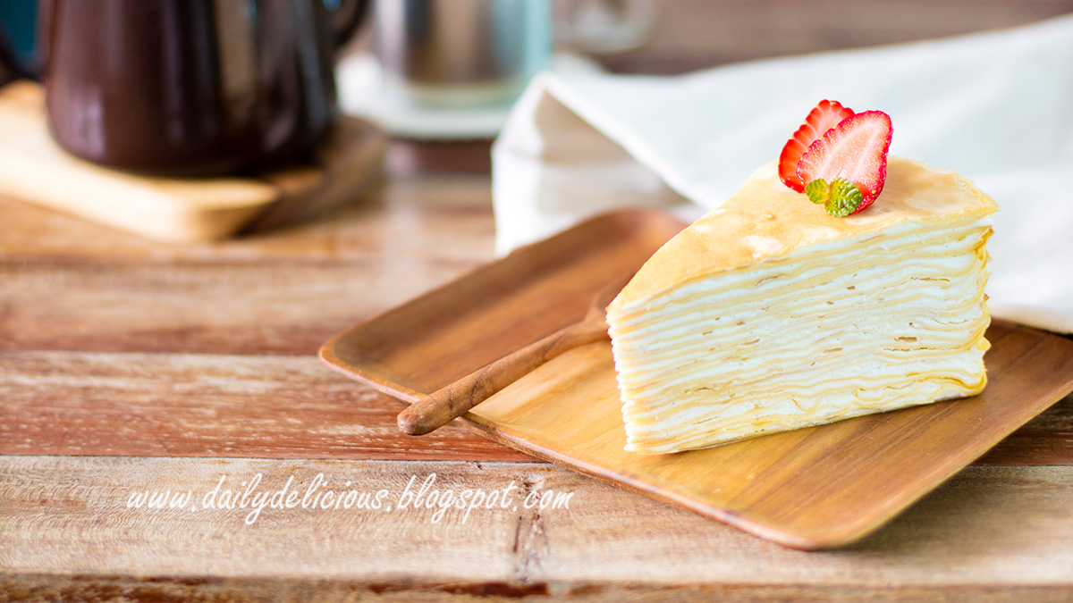 dailydelicious 20+ layers Vanilla Crepe Cake