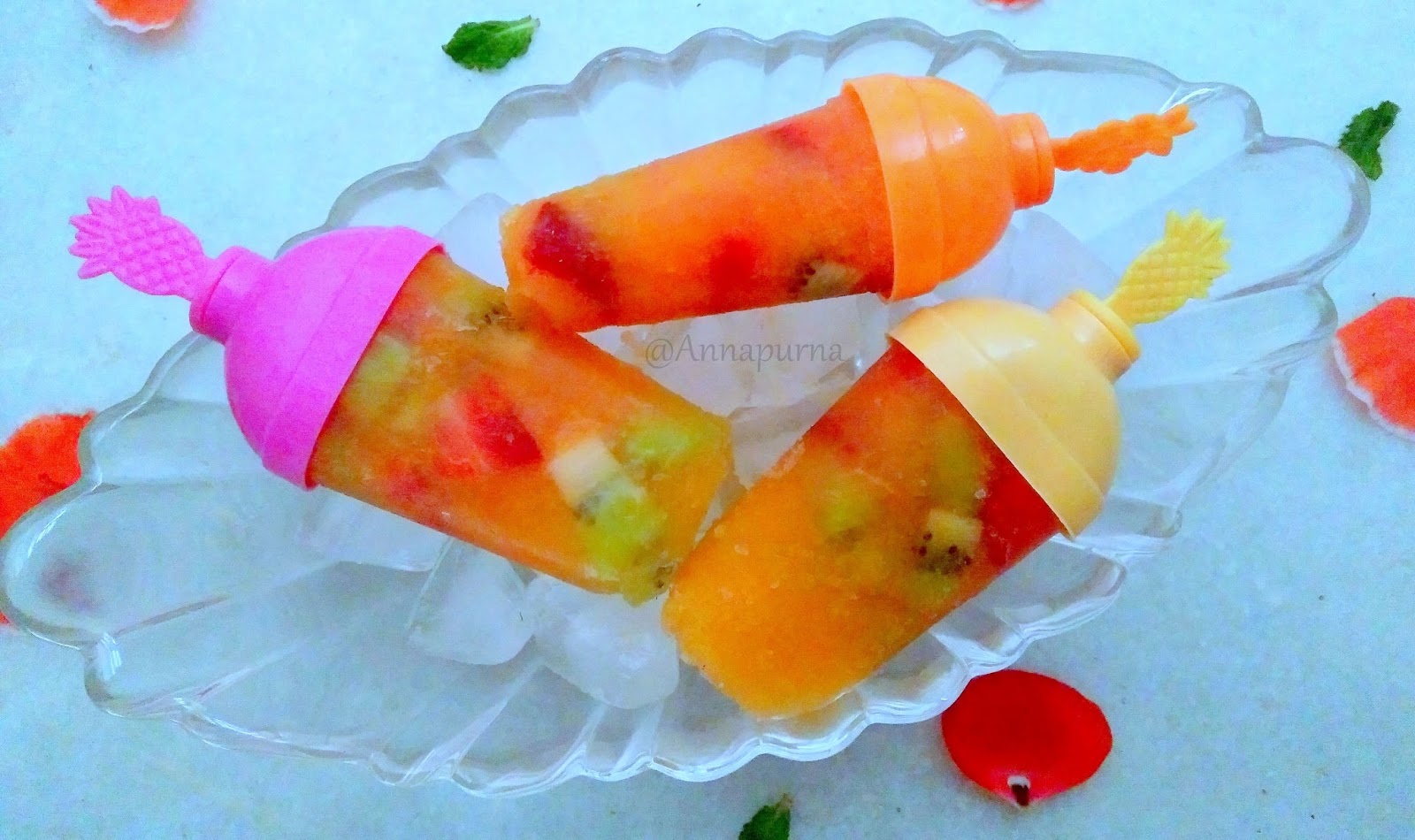 Annapurna: Kiwi Strawberry Orange Popsicles