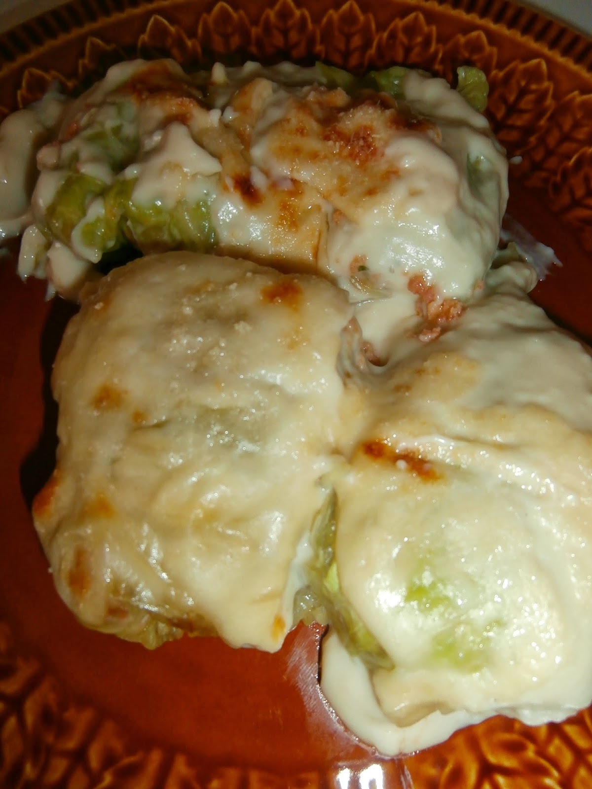 COCINANDO CON LA FAMILY: ROLLITOS DE REPOLLO RELLENOS DE CARNE