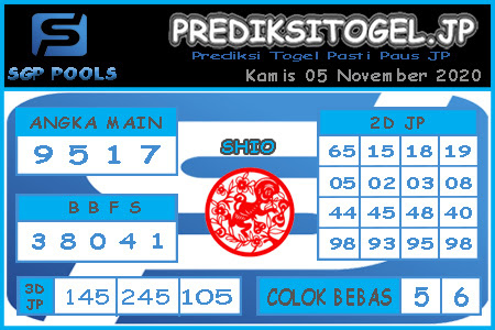 Prediksi Togel Singapura Kamis 05 November 2020 Prediksitogel Jp