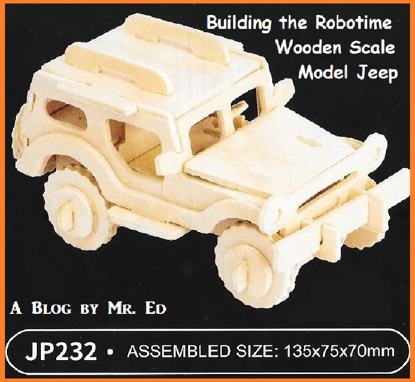Building the Robotime Wooden Scale Model Jeep
