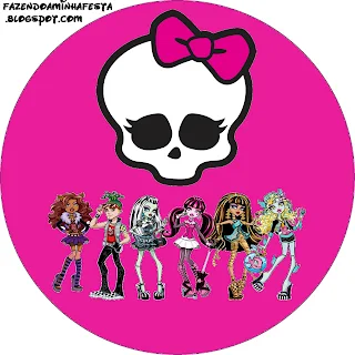 Monster High Free Printable Toppers. 