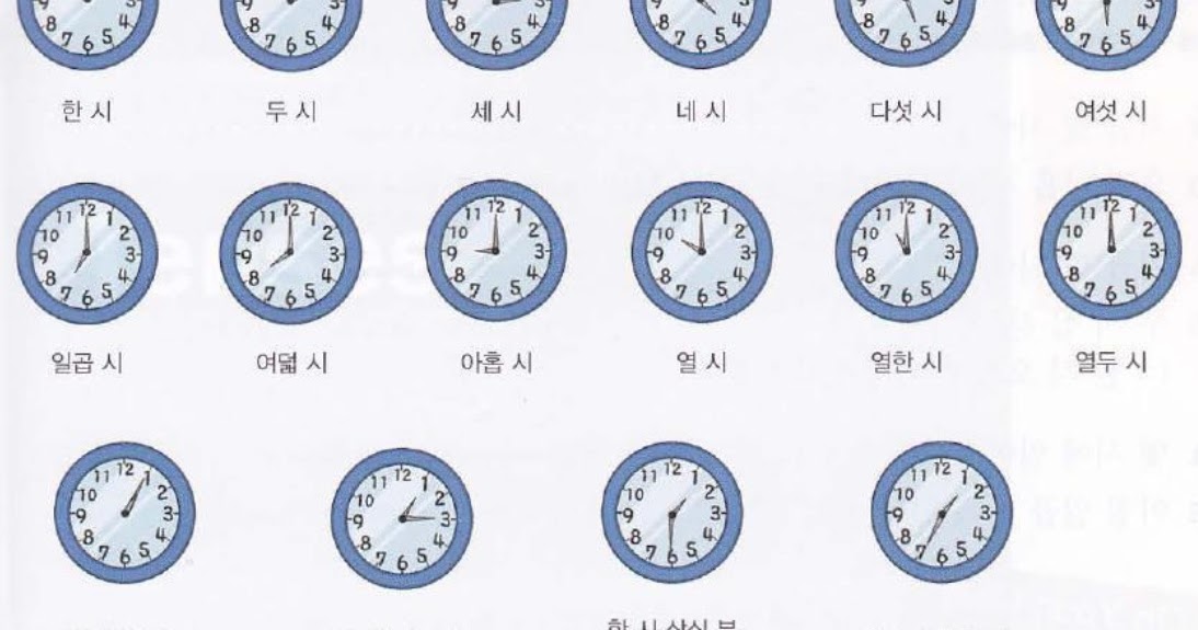 [Korean grammar] Time in Korean 오전, 오후, 새벽, 아침, 점심, 저녁, 낮, 밤... Say