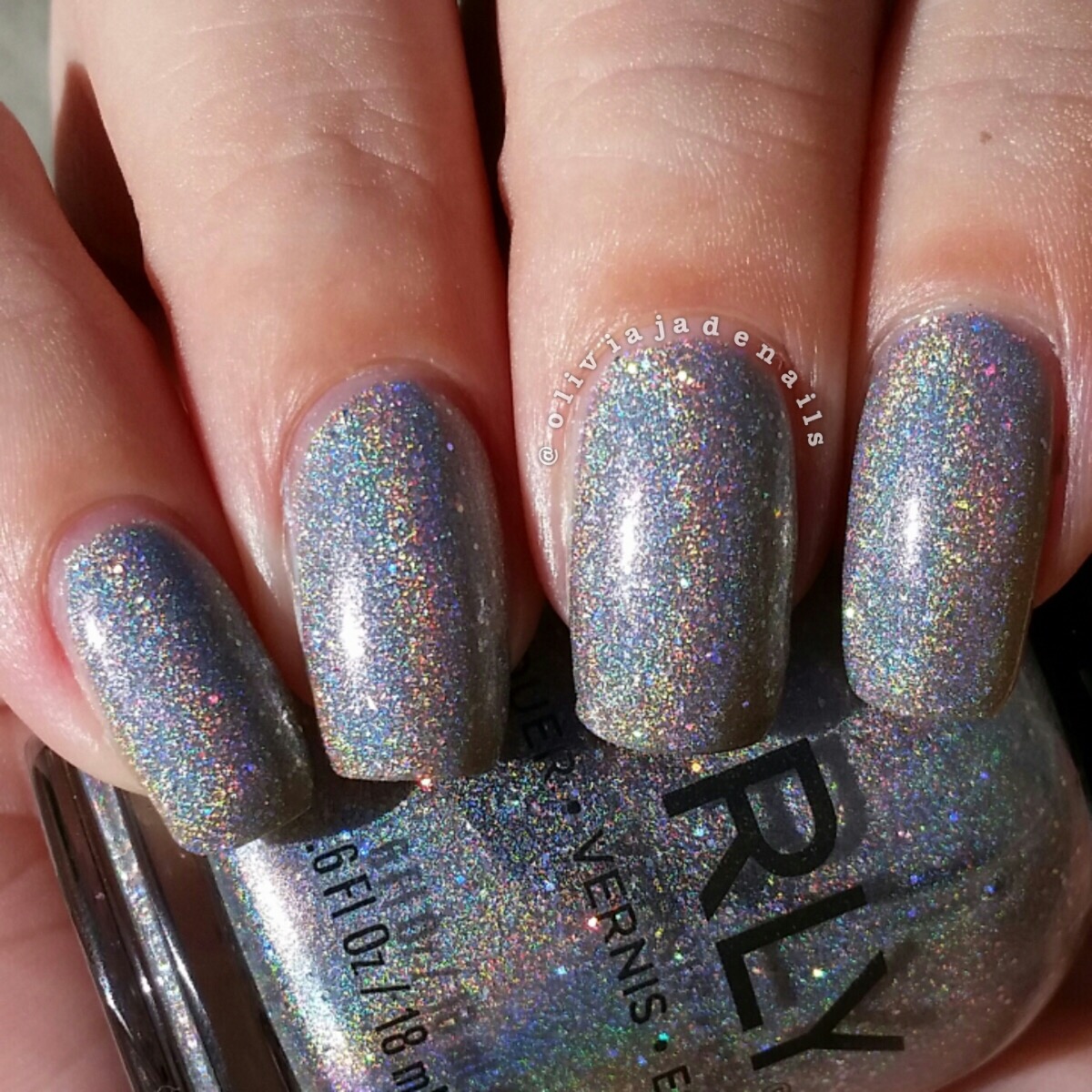 Orly Mirrorball swatched by Olivia Jade Nails