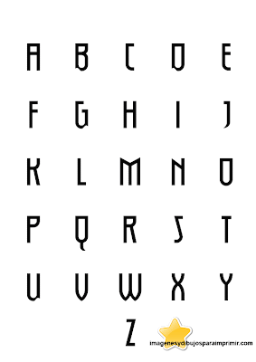 abecedario monster high con letras mayusculas