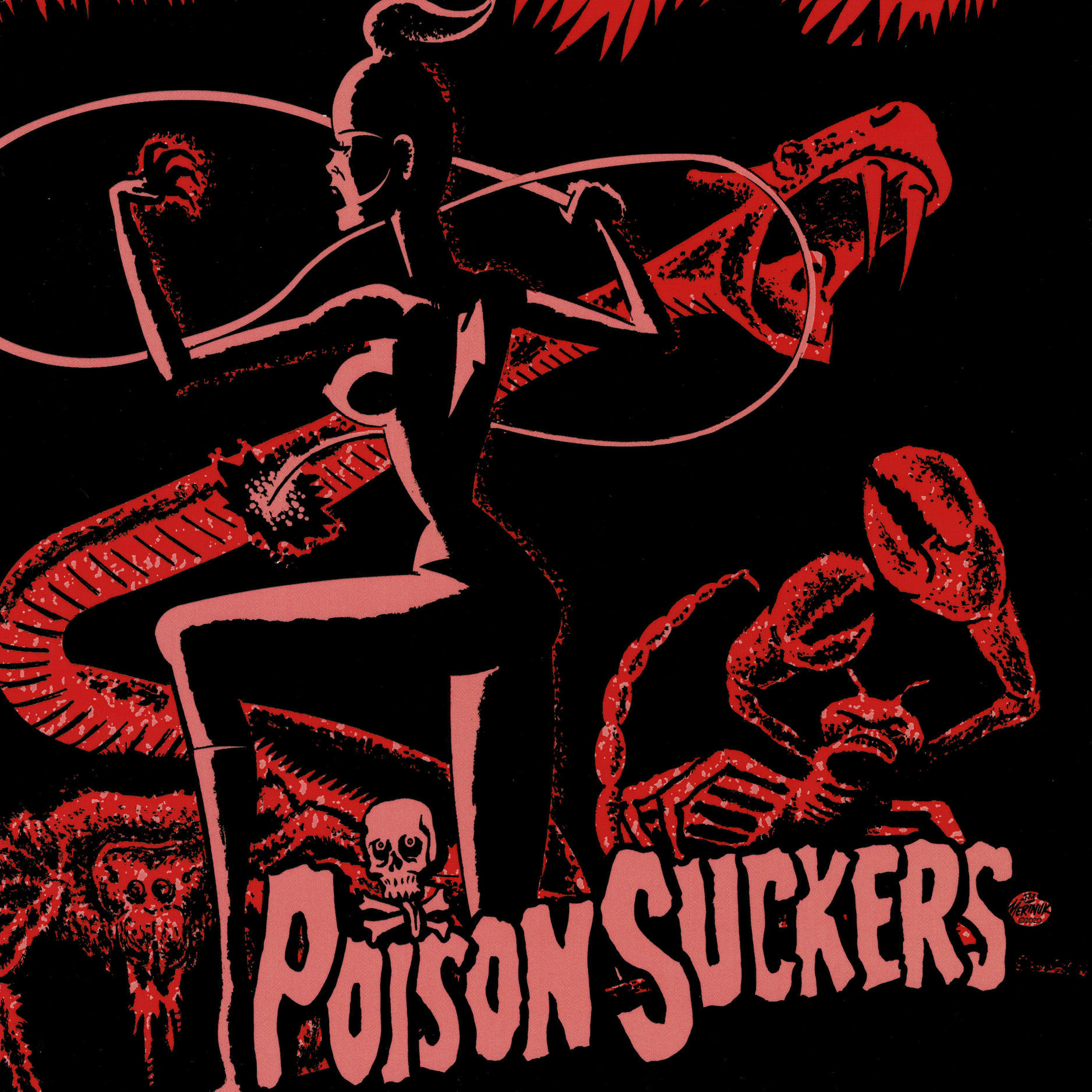 Faster and Louder Poison Suckers self titled 7"