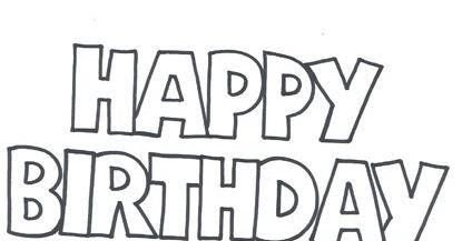 Happy Birthday Letter Stencils - Birthday Letter