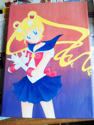 sailor moon painting canvas paint realised shadings layers