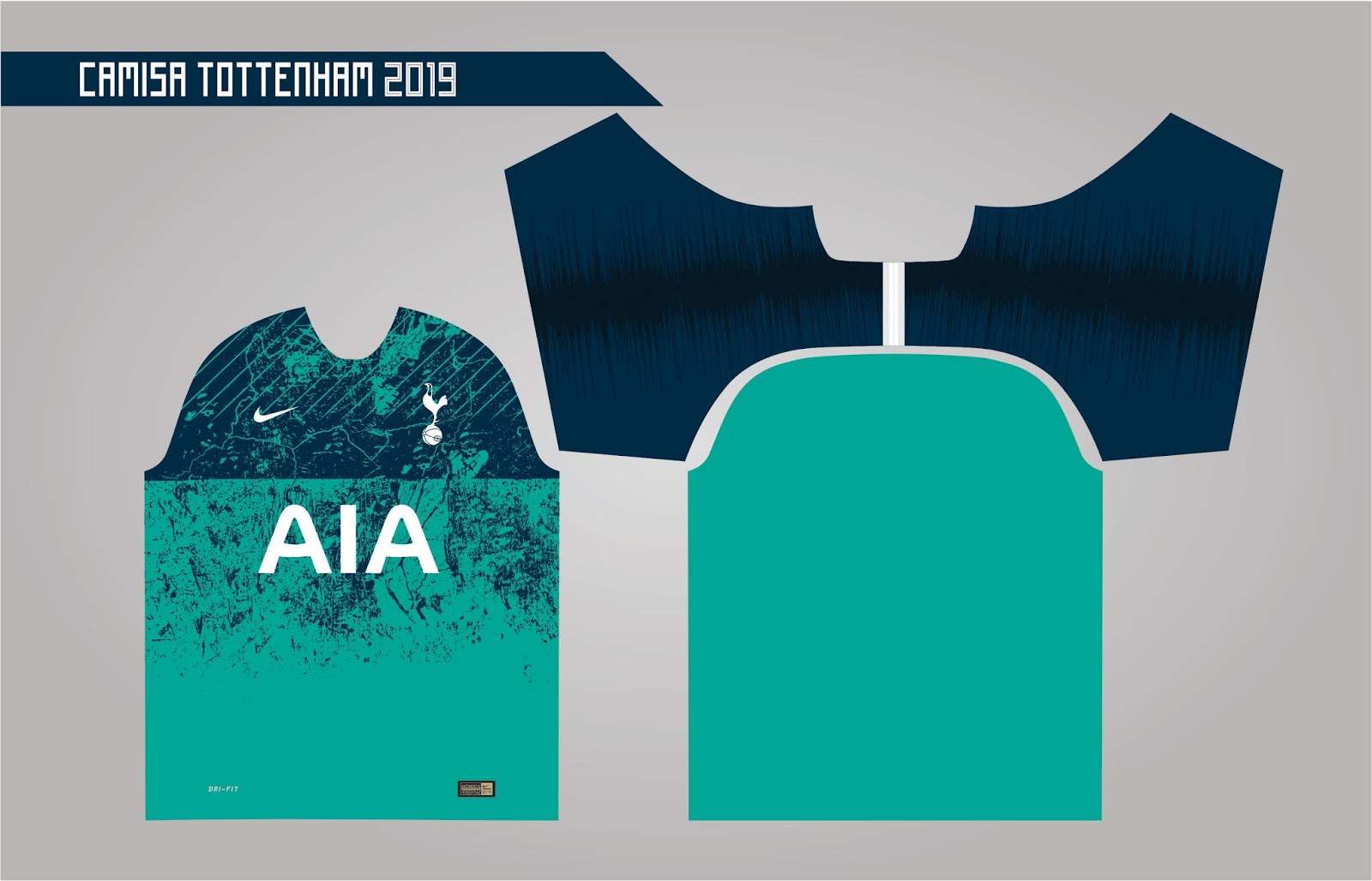 blusa do tottenham verde