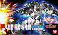 Carátula de la caja del RX-0 Unicorn Gundam (Unicorn Mode)