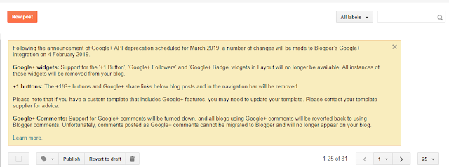 An update on Google+ and Blogger