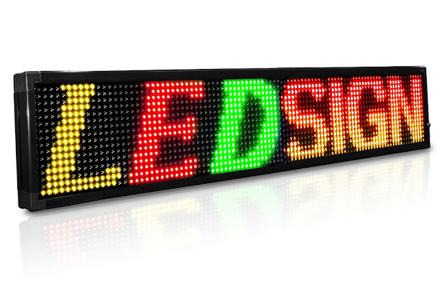 RGY Two-Row Programmable Scrolling LED Sign from Affordable LED