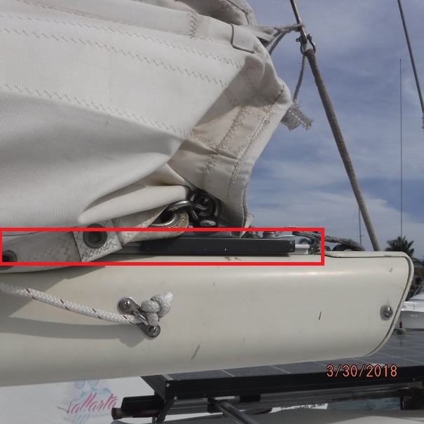 Chip & Debbie Willis on s\v Elegant'sea New Outhaul line for inside