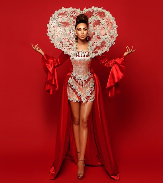 Albania's Paula Mehmetukaj unveils 'Queen of Earth and Skies' national