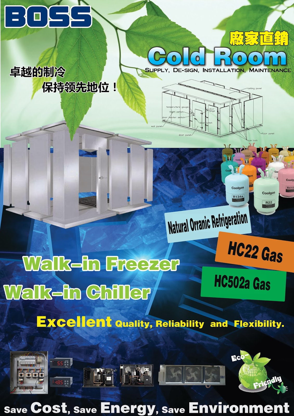 Hydrocarbon Referigerant Gas (Environmently Friendly Refrigerant