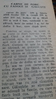 Carne de porc cu fasole și găluște