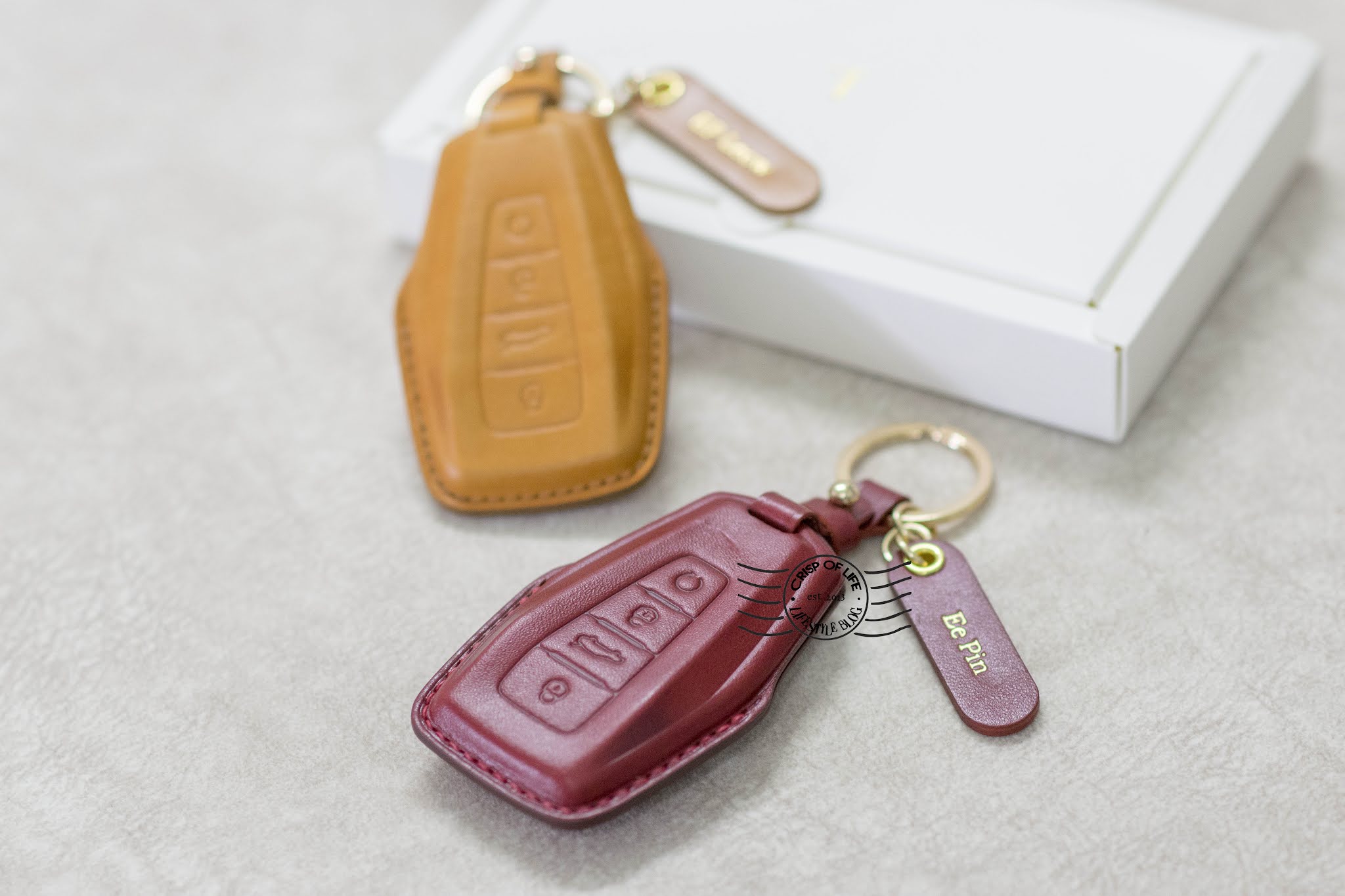 Customized Leather Car Key Sleeve from TYDE