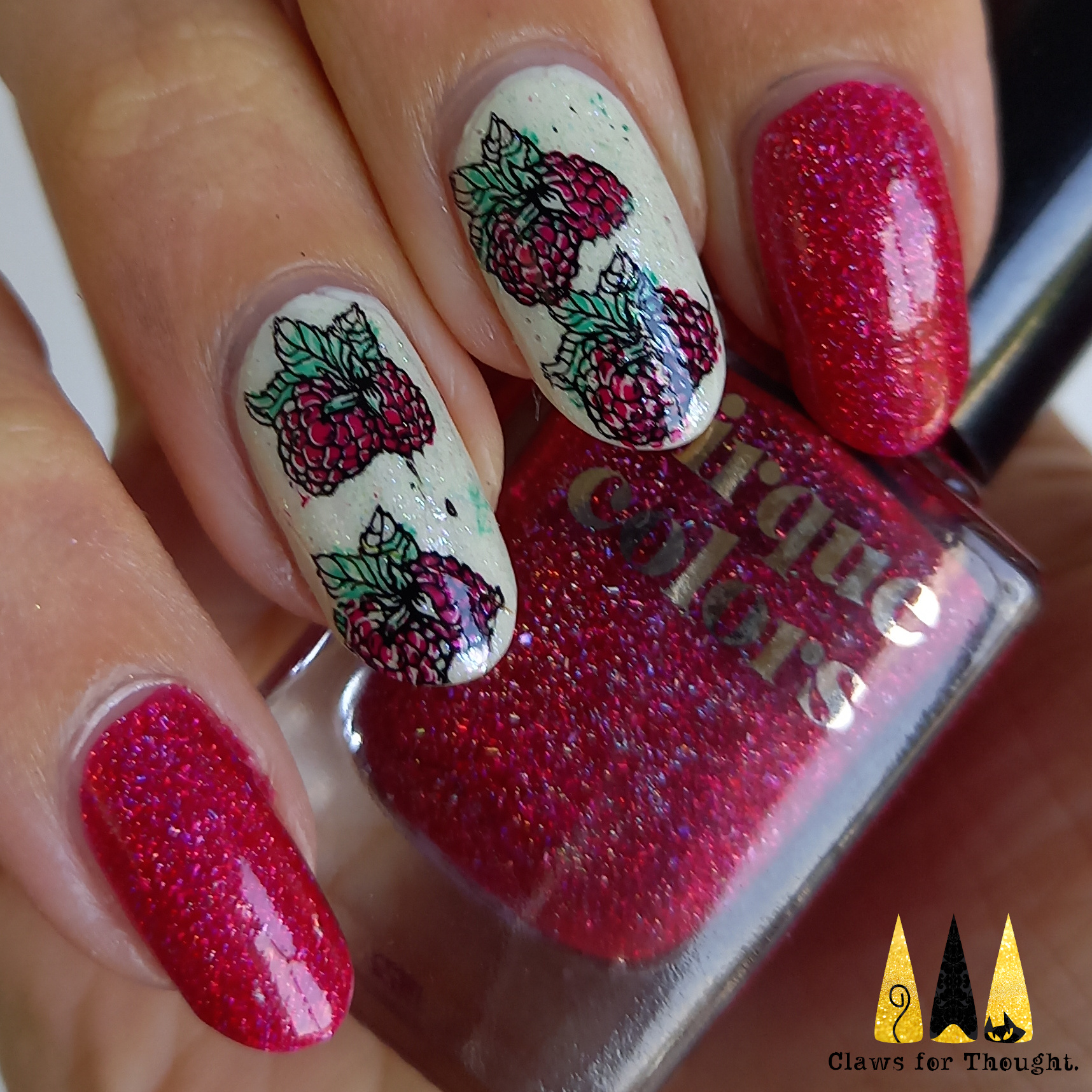 Claws For Thought: Jammy Raspberry Nails
