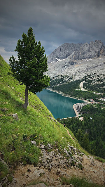 Wallpaper free dam, landscape, mountains, trees, lake