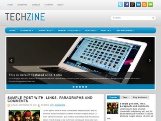 TechZine blogspot template