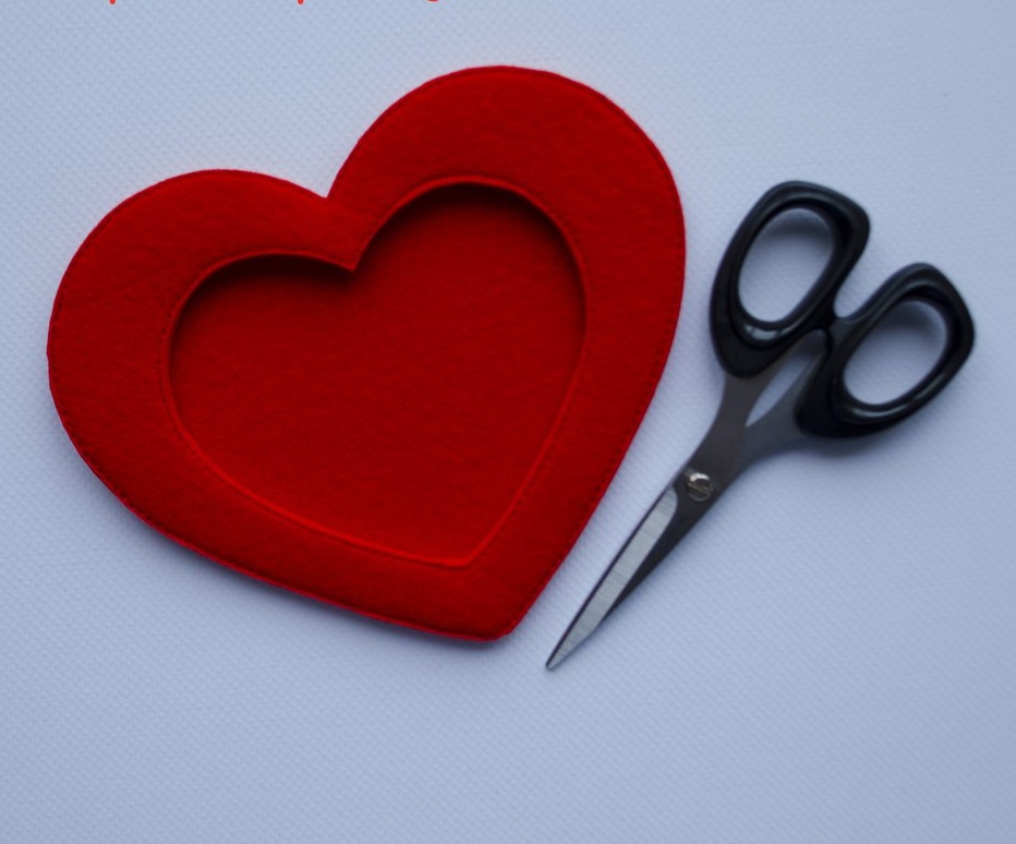 Molde de porta retrato em feltro - Ver e Fazer