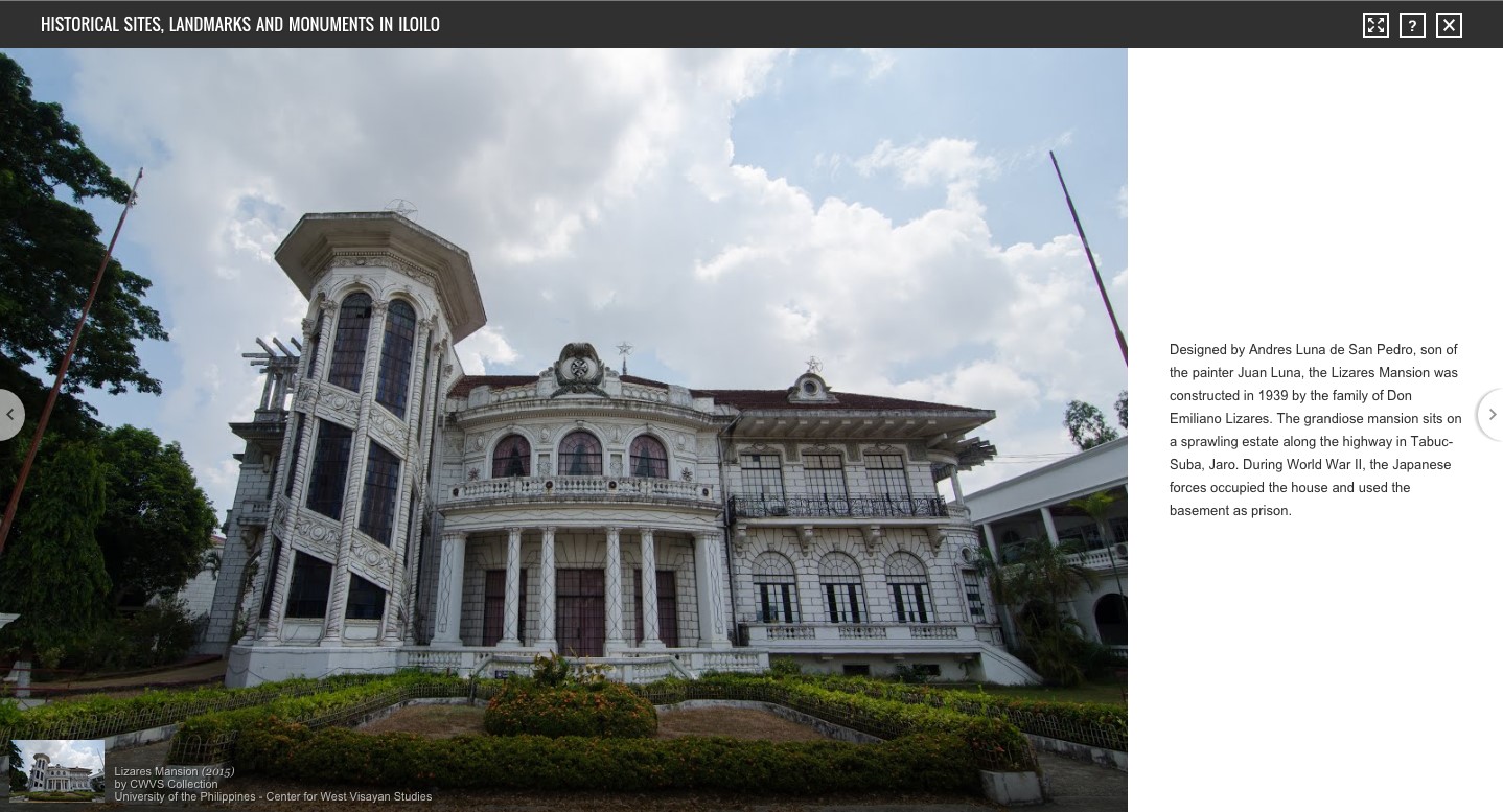Lizares Mansion (2015), CWVS Collection, University of the Philippines - Center for West Visayan Studies