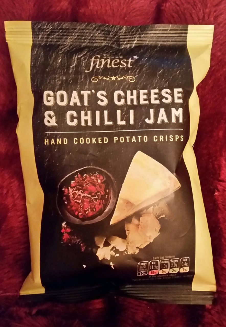 Trust Me Treats Tesco Finest Goats Cheese & Chilli Jam Crisps review