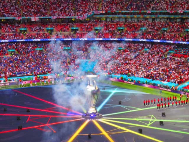 Italy light up Wembley