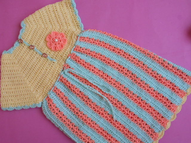 crosia work baby frock