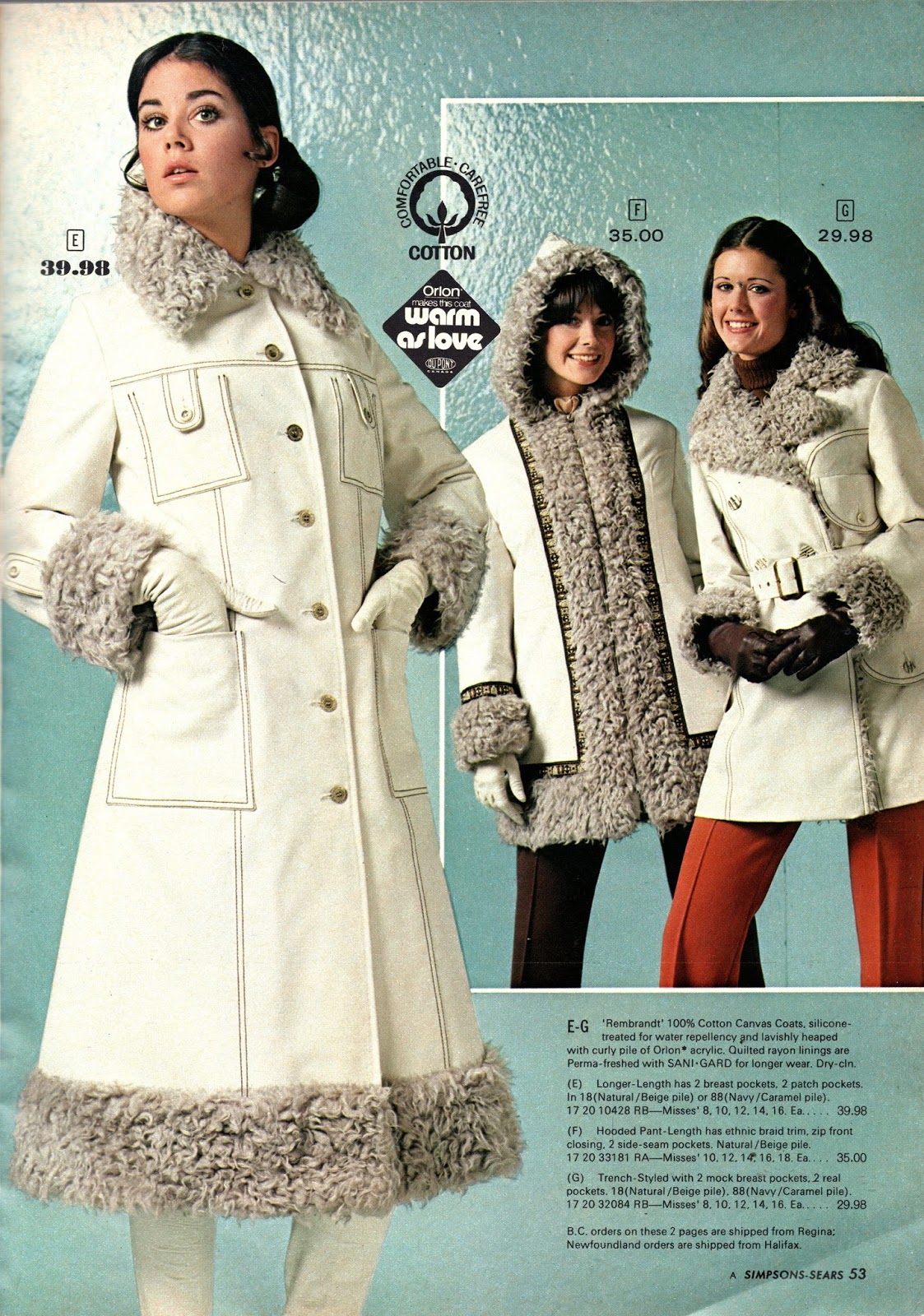 Kathy Loghry Blogspot: That's So 70s, Winter Wear - Part 6