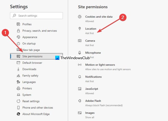 Deshabilitar la geolocalización en Firefox, Chrome y Edge