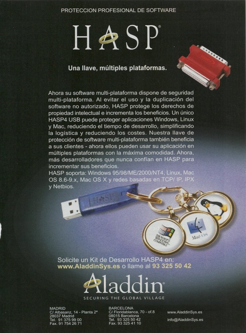 Informatica Viejuna Protecciones anticopia Aladdin HASP