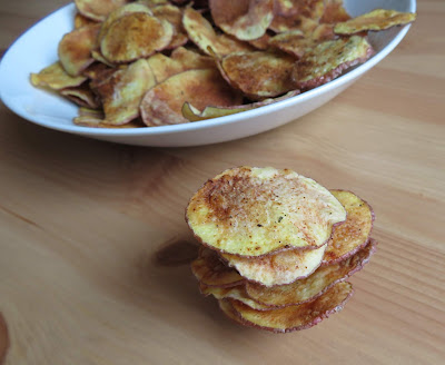 Microwave Cooked Potato Chips