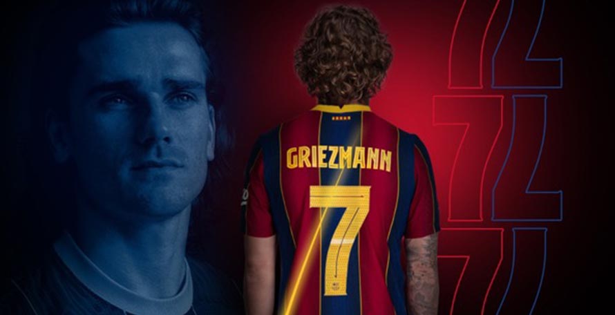 banner opstelling Archeologisch Griezmann is FC Barcelona's New Number 7 - Footy Headlines
