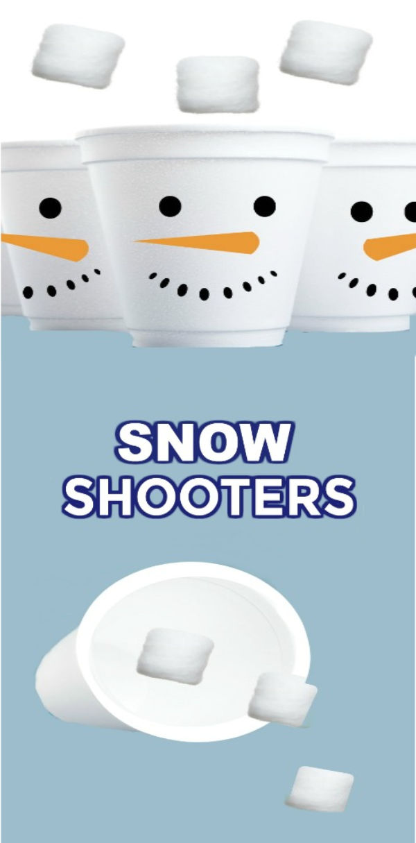 FUN KID PROJECT: Make snow shooters! DIY toy #snowshooters #snowcrafts #snowcraftsforkids #snowrecipes #snowrecipesforkids #snowcraftsfortoddlers #snowrecipeforpreschool #winteractivitiesforkids