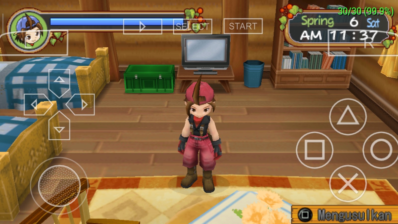 Download Game PPSSPP Harvest Moon: Hero Of Leaf Valley Bahasa Indonesia.