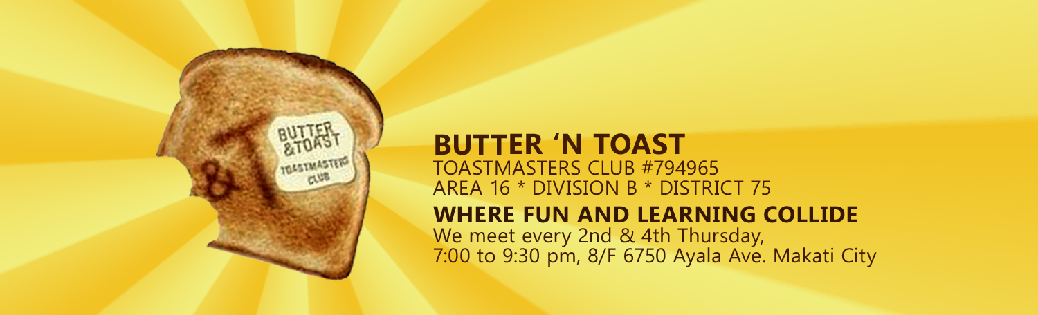 Toasmasters Meeting Guide: Invocation and Toastmasters Promise | BUTTER ...